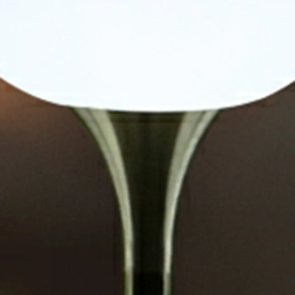 Modern Lighting White Acrylic Silver Metal Bar Tables