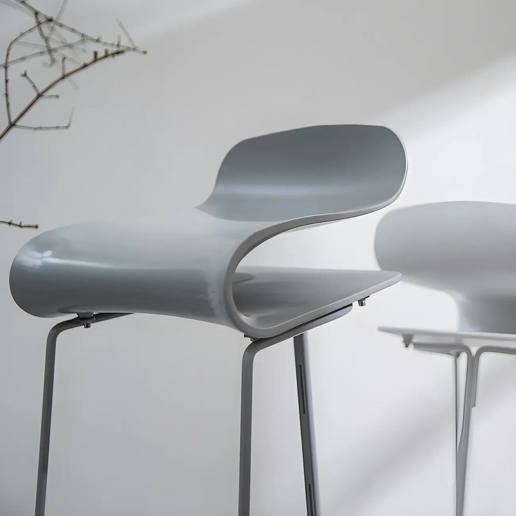 Acrylic Sleek Durable Backless Counter Height Bar Stool