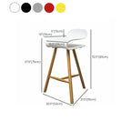 Acrylic Sleek Durable Backless Counter Height Bar Stool