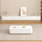 71 Contemporary Grey Stone Floating TV Stand with Cabinet