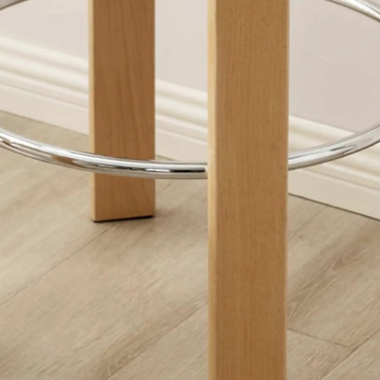 Contemporary Acrylic Wooden Frame Low Back Bar Stools