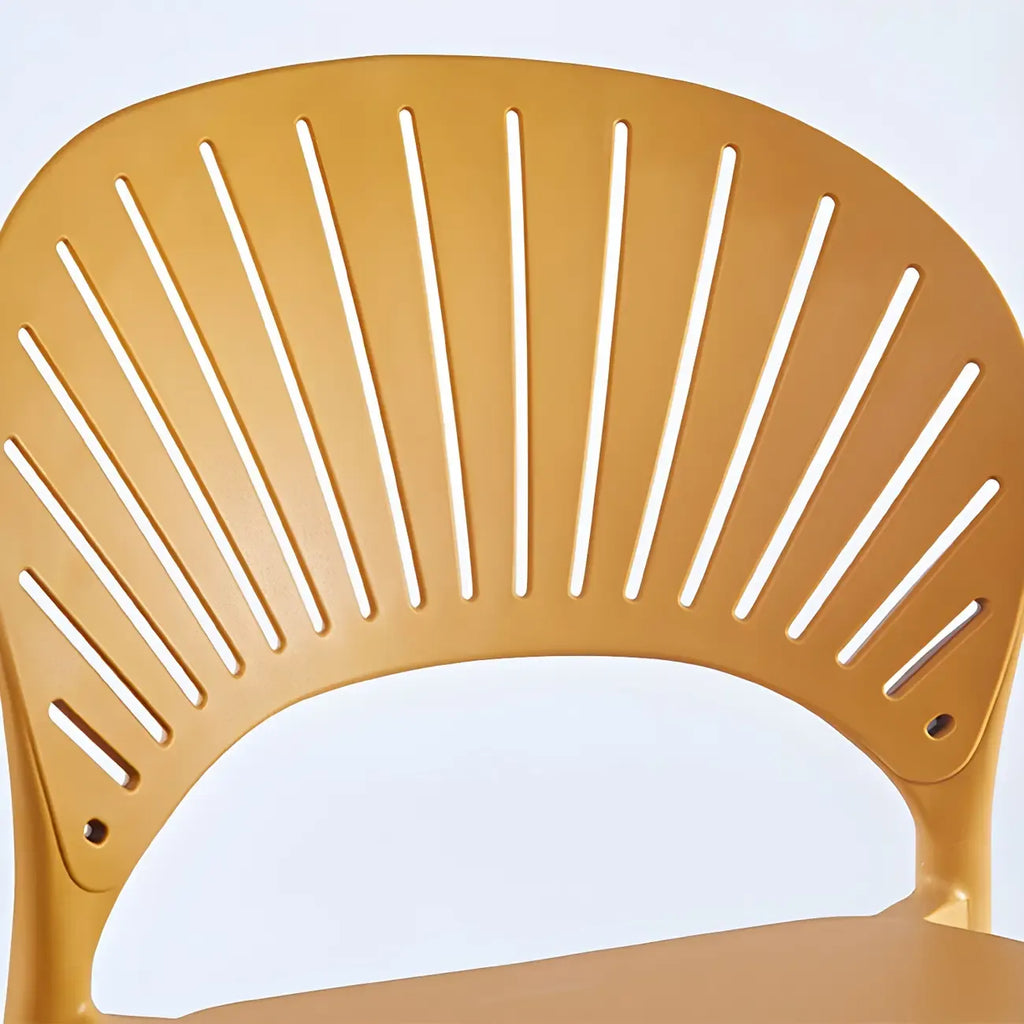 Modern Saddle Plastic Stackable Low Back Bar Height Stools