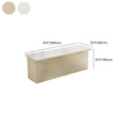 Modern White Faux Marble Wood Storage Bar Tables