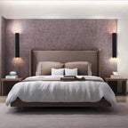 Black Modern Up & Down 2-Light Wall Sconce for Indoor