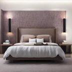 Black Modern Up & Down 2-Light Wall Sconce for Indoor