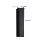 Black Modern Up & Down 2-Light Wall Sconce for Indoor