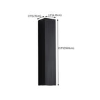 Black Modern Up & Down 2-Light Wall Sconce for Indoor
