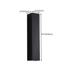 Black Modern Up & Down 2-Light Wall Sconce for Indoor