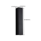 Black Modern Up & Down 2-Light Wall Sconce for Indoor