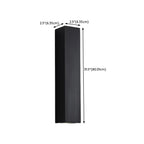 Black Modern Up & Down 2-Light Wall Sconce for Indoor