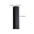 Black Modern Up & Down 2-Light Wall Sconce for Indoor
