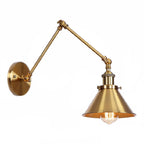 16-Inch Swing Arm Retro Metal Adjustable Wall Light