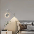 Dimmable Touch Swing Arm Wall Light for Bedside Reading