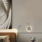 Dimmable Touch Swing Arm Wall Light for Bedside Reading
