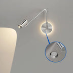 Dimmable Touch Swing Arm Wall Light for Bedside Reading