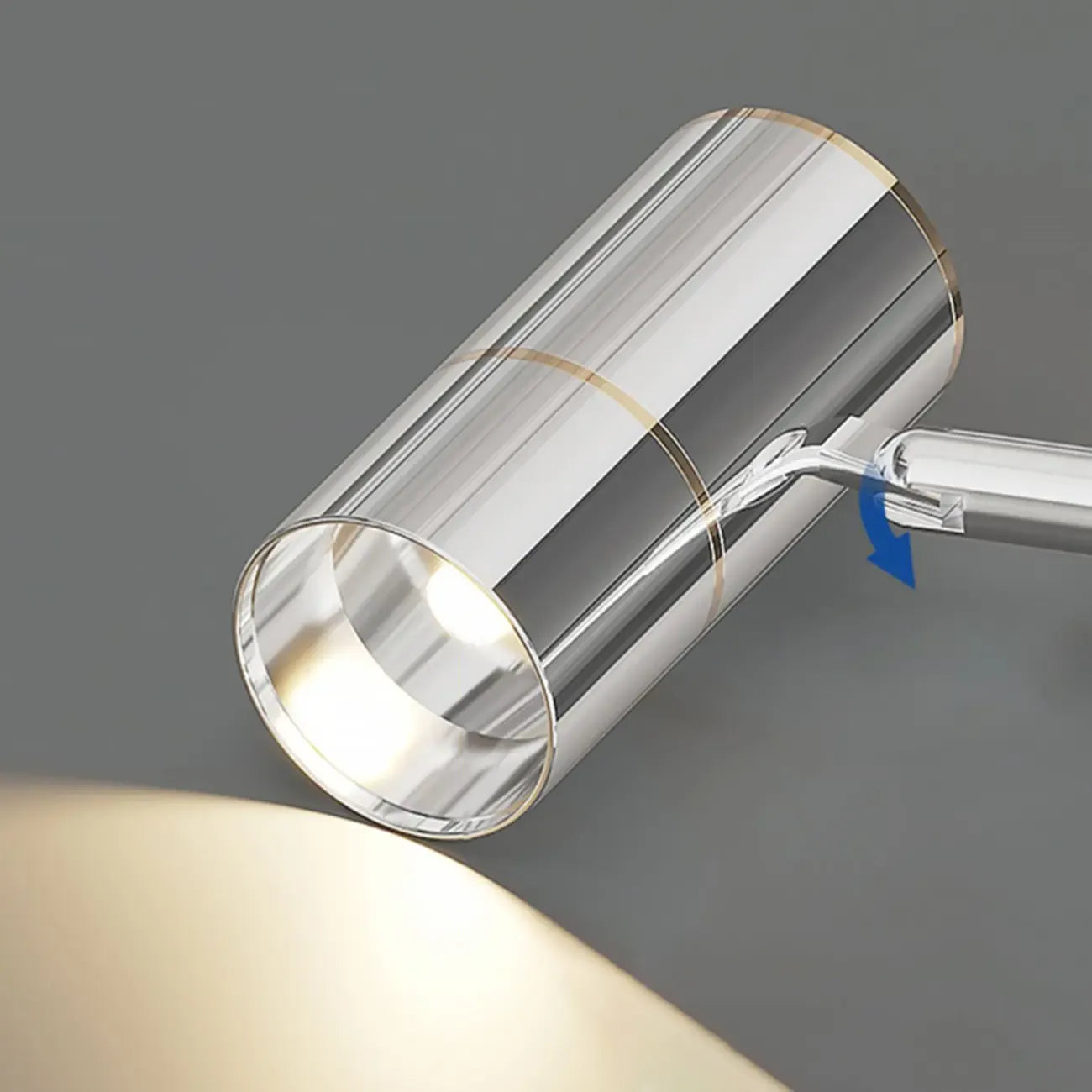 Dimmable Touch Swing Arm Wall Light for Bedside Reading