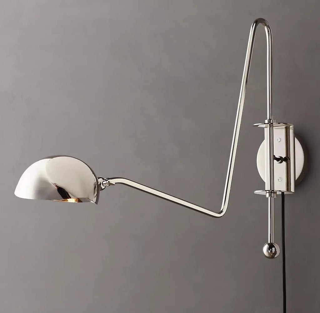 1-Light Copper Shade Swing Arm Wall Light