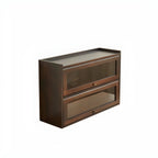 Wooden Tabletop Glass Display Cabinet for Kitchen Decor