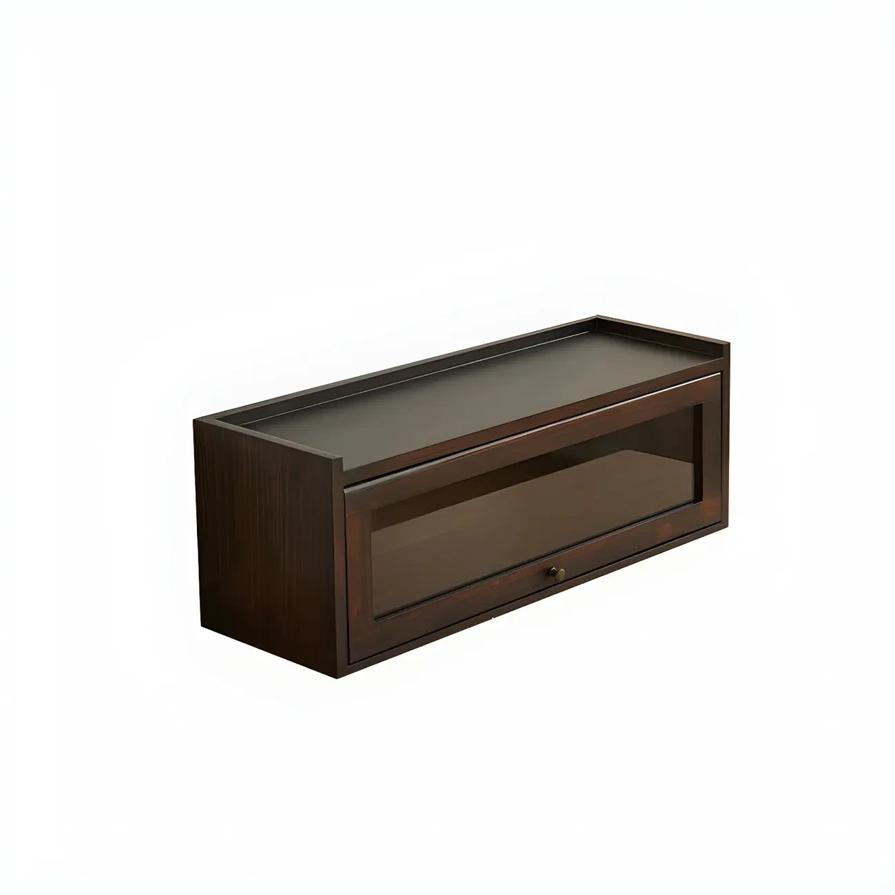 Wooden Tabletop Glass Display Cabinet for Kitchen Decor