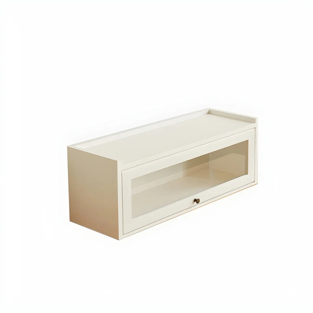 Wooden Tabletop Glass Display Cabinet for Kitchen Decor