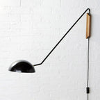 10 Modern Bowl Swing Arm Wall Light Fixture for Bedroom