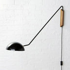 10 Modern Bowl Swing Arm Wall Light Fixture for Bedroom