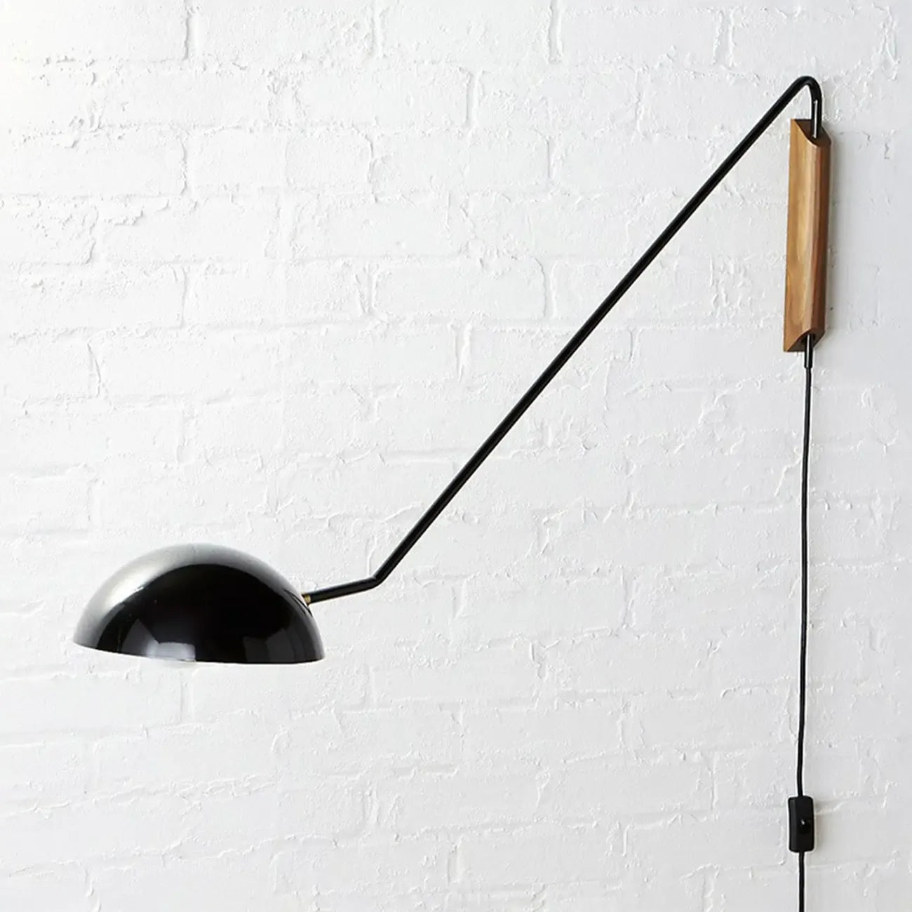 10 Modern Bowl Swing Arm Wall Light Fixture for Bedroom
