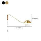 10 Modern Bowl Swing Arm Wall Light Fixture for Bedroom