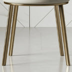 Sleek Gold Legs Faux Leather Upholstered Dining Chair