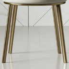 Sleek Gold Legs Faux Leather Upholstered Dining Chair