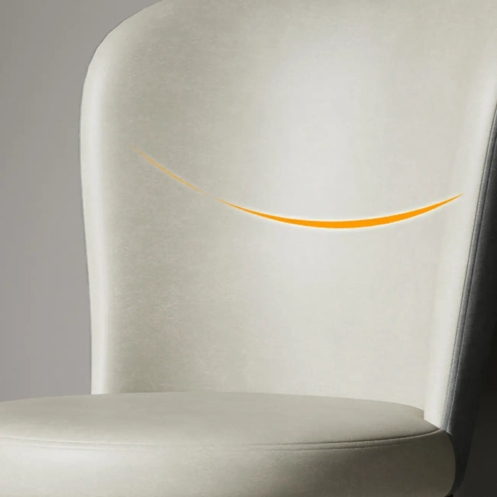 Sleek Gold Legs Faux Leather Upholstered Dining Chair