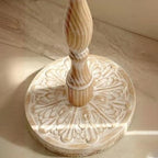 Living Room Retro Round Light Wood End Table