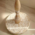 Living Room Retro Round Light Wood End Table