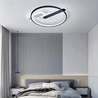 3-Light Circle Flush Mount Ceiling Light with Remote Control