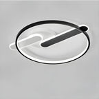 3-Light Circle Flush Mount Ceiling Light with Remote Control