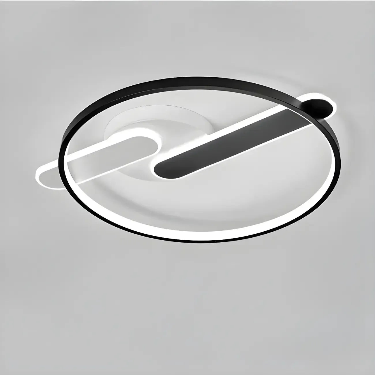3-Light Circle Flush Mount Ceiling Light with Remote Control
