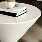 Minimalist Small Round Oak Wood End Table for Living Room