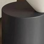 Minimalist Small Round Oak Wood End Table for Living Room