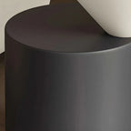 Minimalist Small Round Oak Wood End Table for Living Room