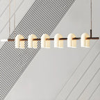 6-Light Modern Geometric LED Island Pendant Light for Kitchen