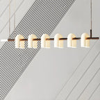 6-Light Modern Geometric LED Island Pendant Light for Kitchen