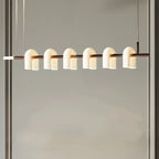 6-Light Modern Geometric LED Island Pendant Light for Kitchen