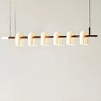 6-Light Modern Geometric LED Island Pendant Light for Kitchen
