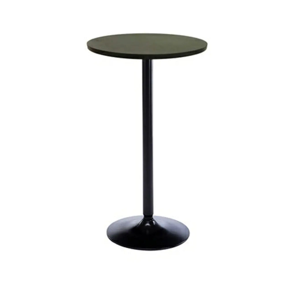 Minimalist Wood Metal Round Bar Tables