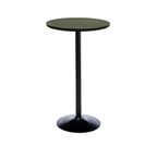 Minimalist Wood Metal Round Bar Tables