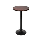 Minimalist Wood Metal Round Bar Tables