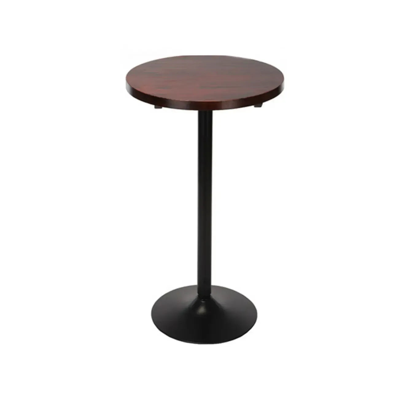 Minimalist Wood Metal Round Bar Tables