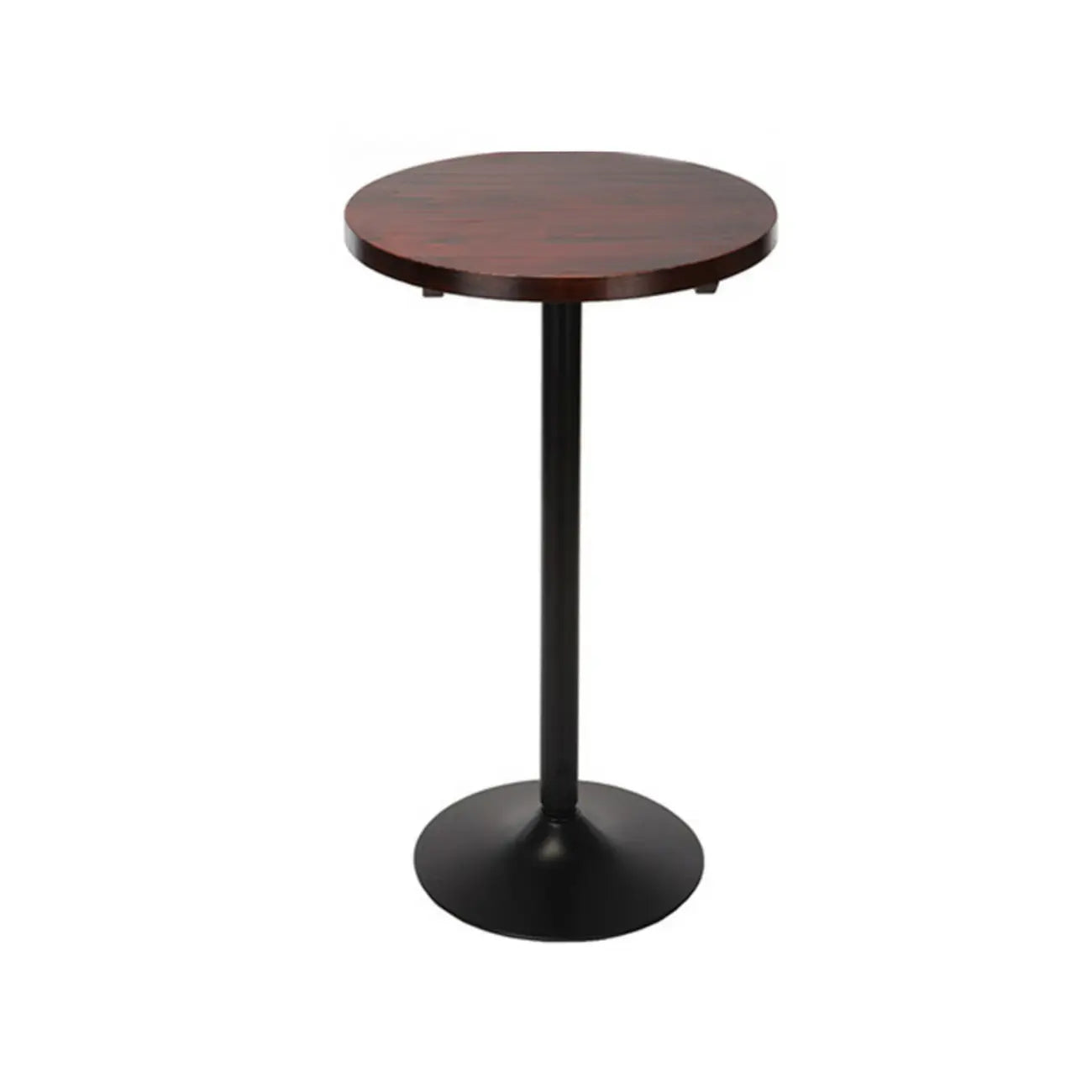 Minimalist Wood Metal Round Bar Tables