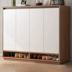 Entryway Rectangular Adjustable Wood Shoe Cabinet with Door