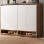 Entryway Rectangular Adjustable Wood Shoe Cabinet with Door